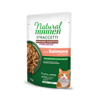 Natural Trainer Straccetti con Salmone Benessere Digestivo per Gatti Steril 70gr
