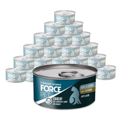 Forcepet Cat Adult Steril Exigent soft pat&egrave; con tacchino 85gr