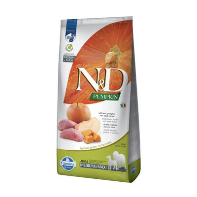 N&D Farmina Pumpkin Dog Adult Medium & Maxi Cinghiale e Mela 12 kg