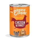 Edgard & Cooper Dog Adult Selvaggina, Pollo e Agnello 400 gr x 6