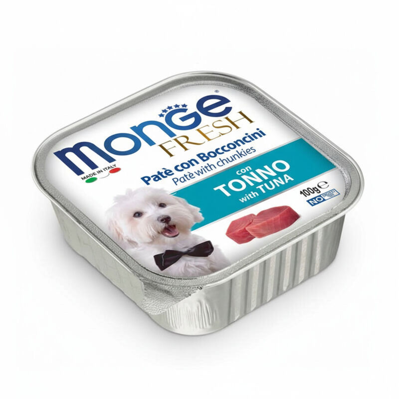 Monge Fresh Dog Adult Pat&eacute; con Bocconcini con Tonno 100 gr