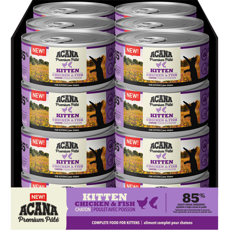 Acana Premium Pat&eacute; Kitten Recipe Pollo e Pesce 85 gr