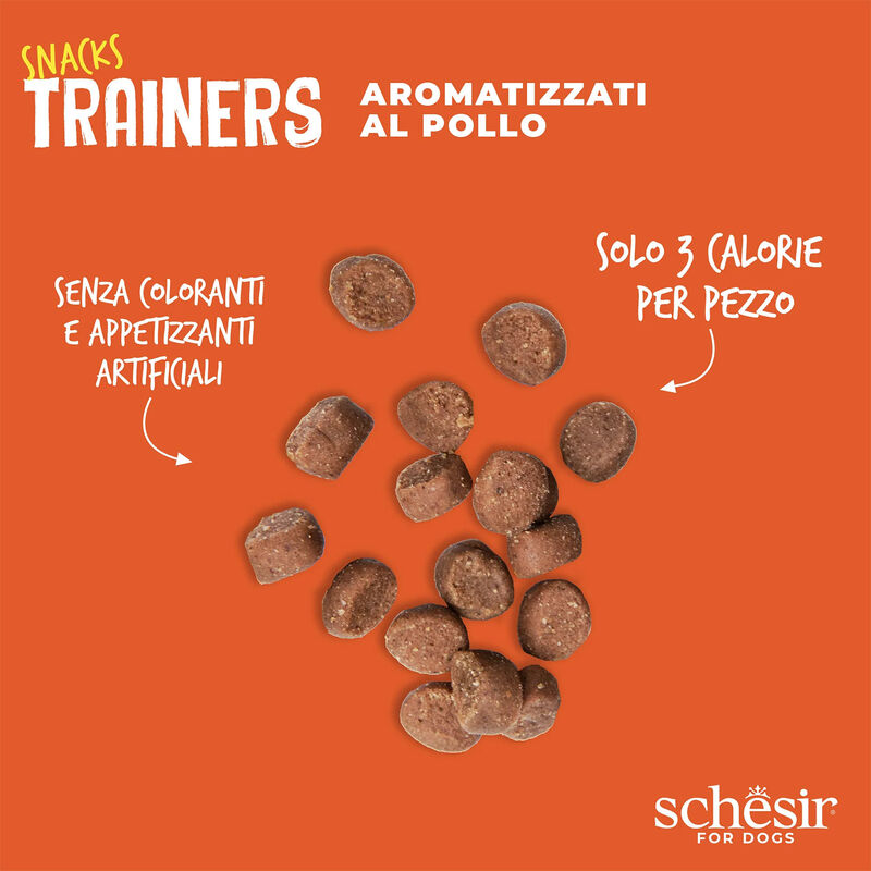 Schesir Dog Adult Snacks Trainers al Pollo 283 gr