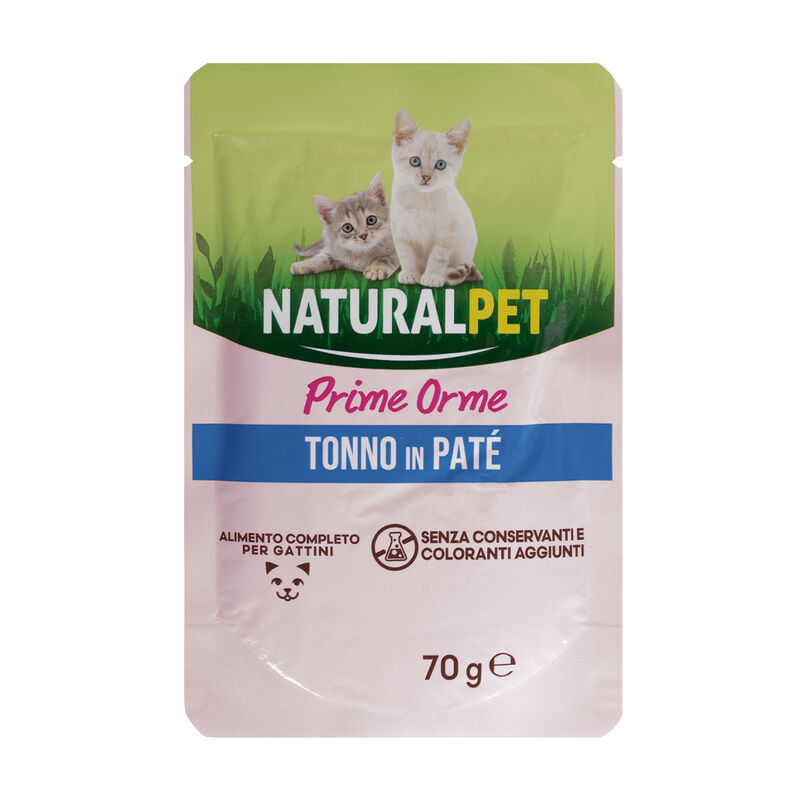 Naturalpet Kitten Pat&egrave; Tonno 70g