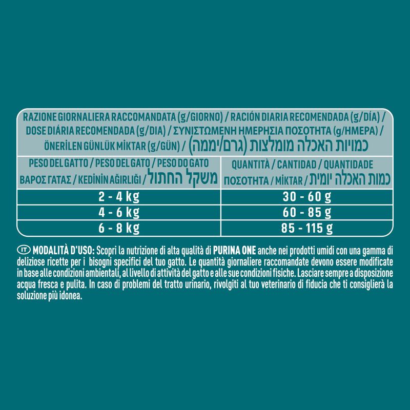 Purina One Bifensis Cat Urinary Pollo e Frumento 800 gr