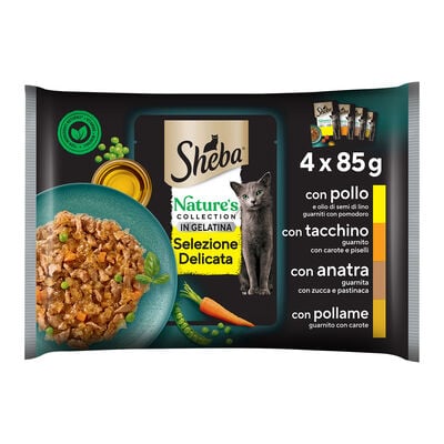 Sheba Nature's Collection Selezione Delicata in Gelatina 4 pz x 85 gr