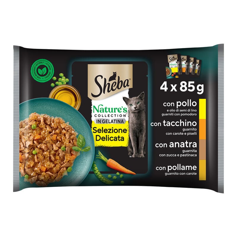 Sheba Nature's Collection Selezione Delicata in Gelatina 4 pz x 85 gr