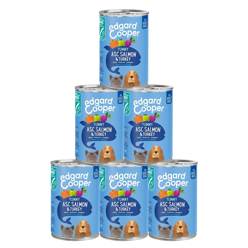 Edgard & Cooper Dog Adult Salmone e Tacchino 400 gr