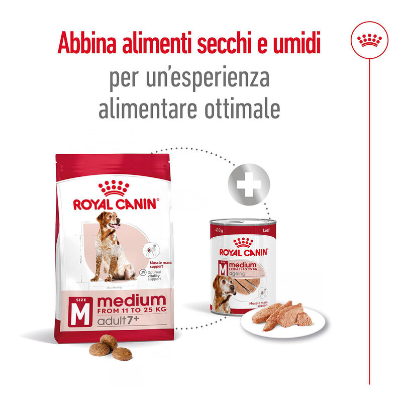 Royal Canin Dog Adult +7 anni Medium 15 kg