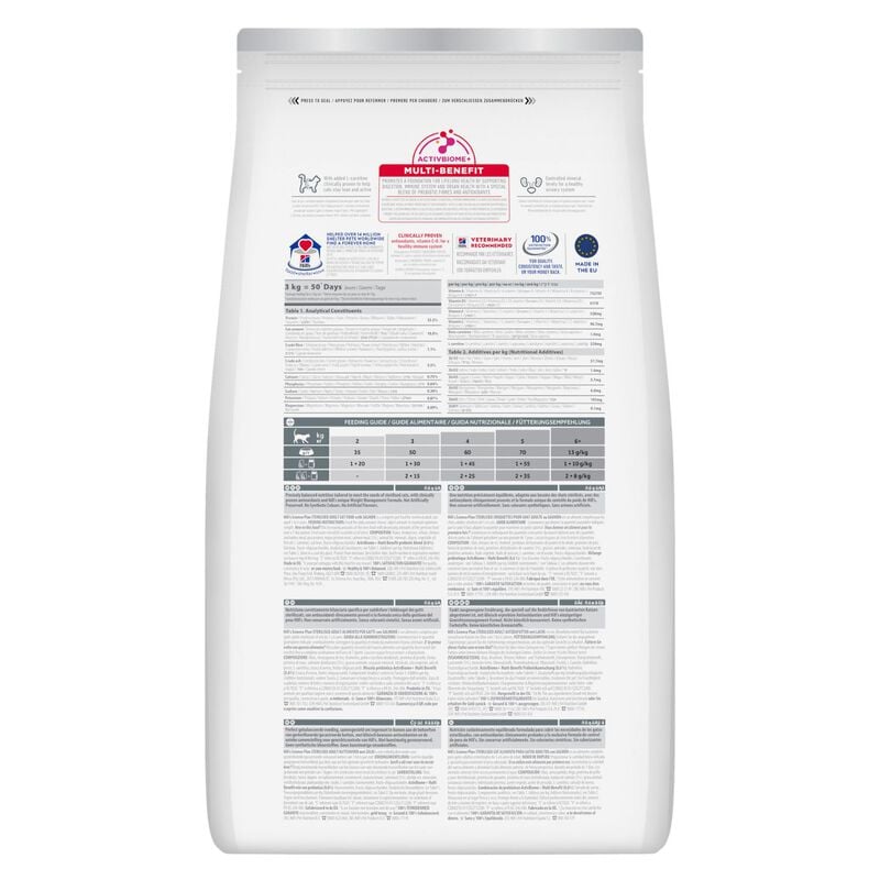 Hill's Science Plan Cat Adult Sterilises Salmone 3 kg
