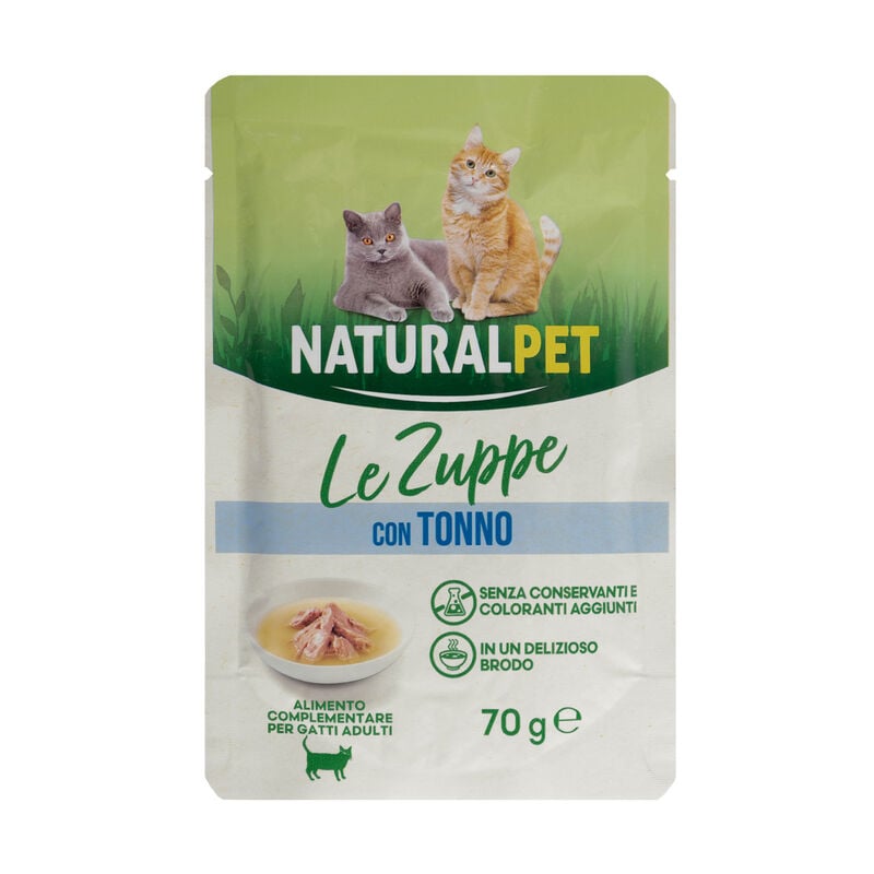 Naturalpet Le Zuppe Cat Adult Tonno 70 g