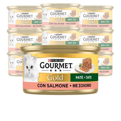 Gourmet Gold Cat Adult Pat&egrave; con Salmone 85 gr