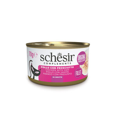 Schesir Cat Pollo con Prosciutto in&igrave; brodo70 gr