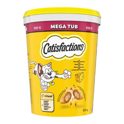 Catisfactions Snack Gatto Mega Tub al Formaggio 350 gr