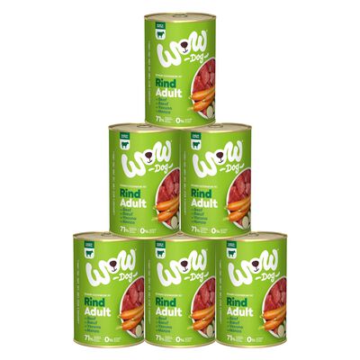Wow Dog Adult Manzo con Carote e Zucchine 400 gr