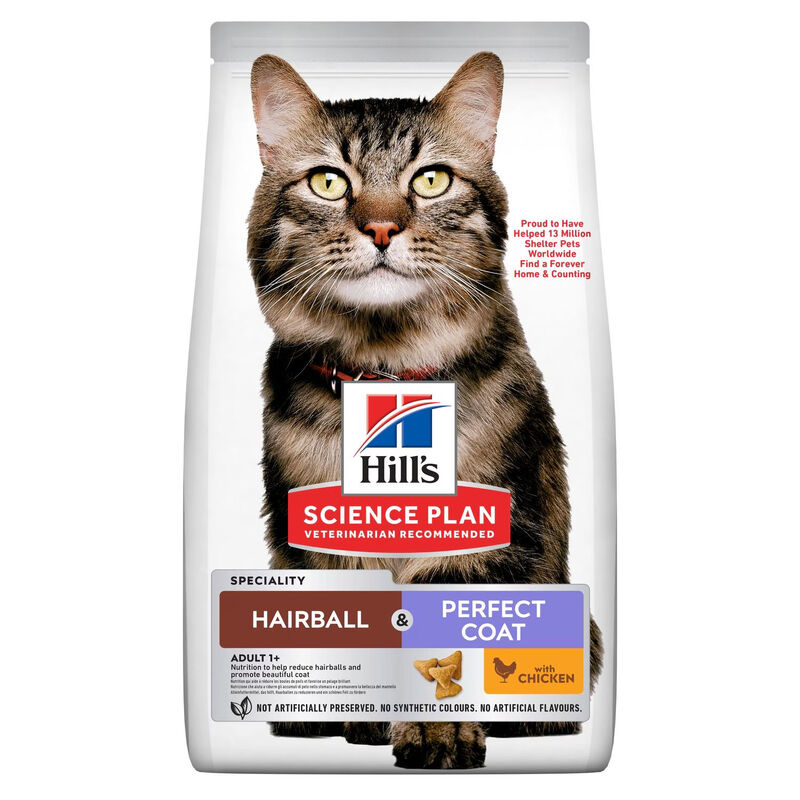 Hill's Science Plan Cat Adult Hairball&Perfect Coat con Pollo 1.5kg - Scad 01 Ottobre 2026