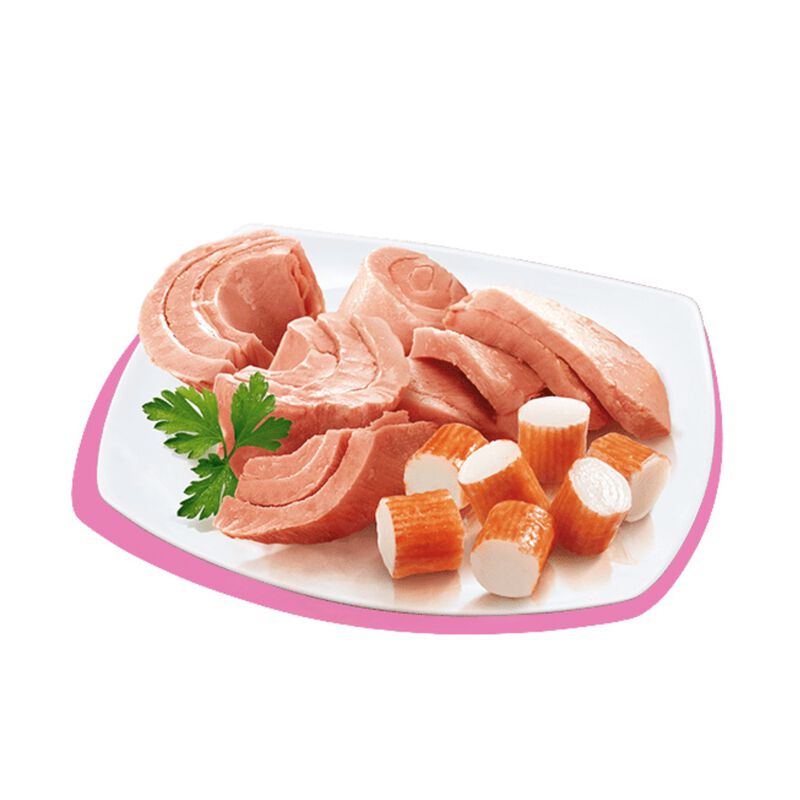 Petreet Cat Tonno rosa Tonno surimi aromatizzato granchio 70 gr