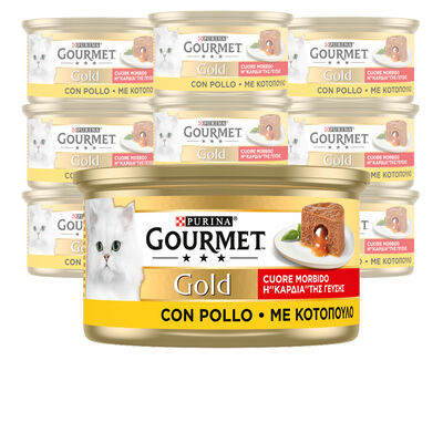Gourmet Gold Cuore Morbido Cat Adult con Pollo 85 gr