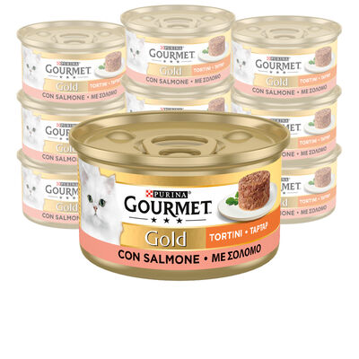 Gourmet Gold Tortini Cat Adult  con Salmone 85 gr