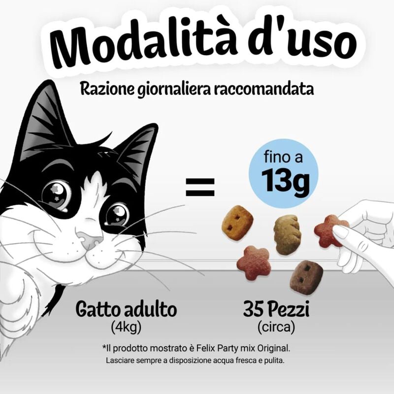 Felix Party Mix Snack Cat Cheezy Mix con formaggio Cheddar Gouda e Edamer 60 gr