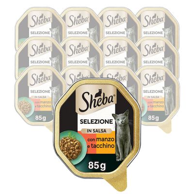 Sheba Cat Selezioni in Salsa Manzo e Tacchino 85 gr