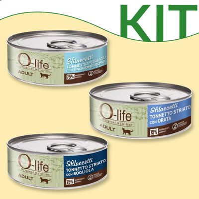 Kit degustazione O-Life Cat Adult sfilaccetti 70 gr
