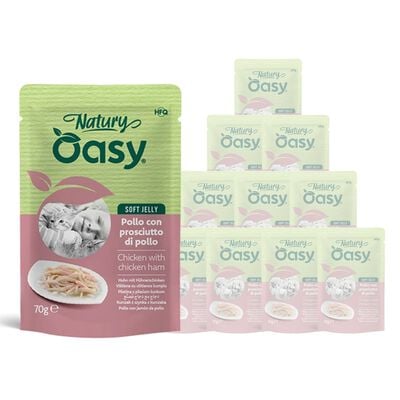 Oasy Natury cat adult Pollo con Prosciutto di pollo 70 gr