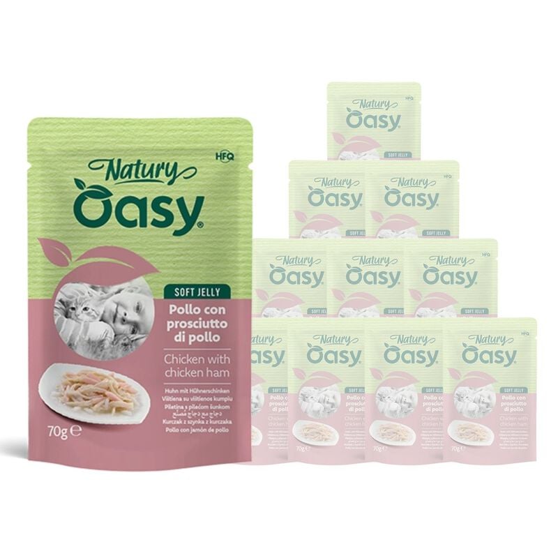 Oasy Natury cat adult Pollo con Prosciutto di pollo 70 gr