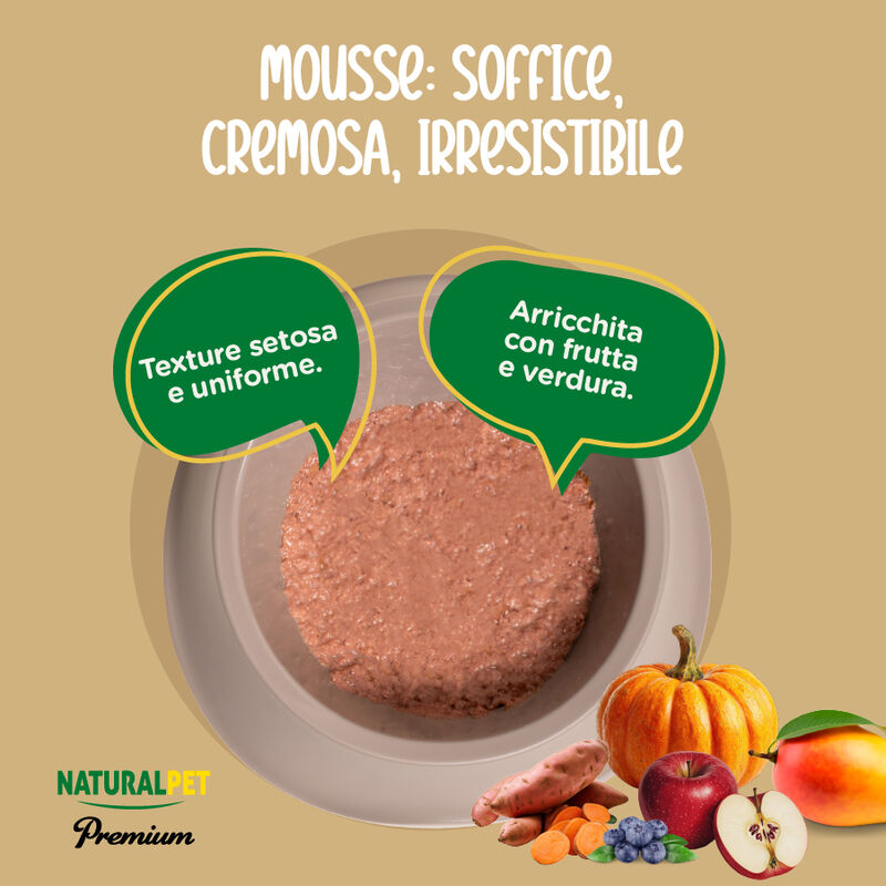 Naturalpet Premium Cat Steril Mousse Tacchino 85gr