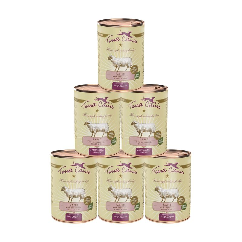 Terra Canis Dog Classic Agnello con Zucchino, Miglio e Aneto 400 gr