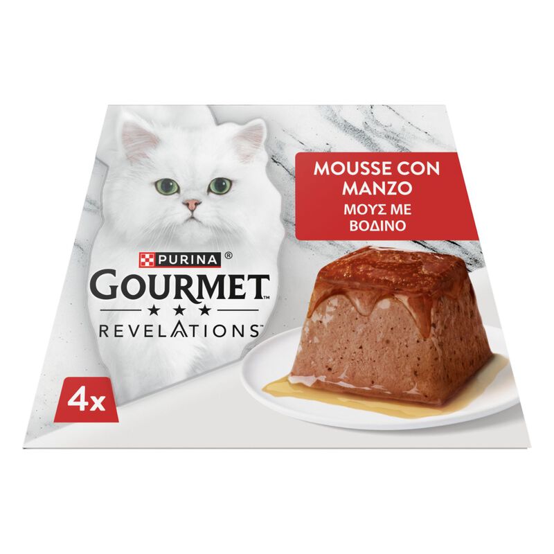 Gourmet Revelations Cat Manzo in mousse 4 pz x57 gr
