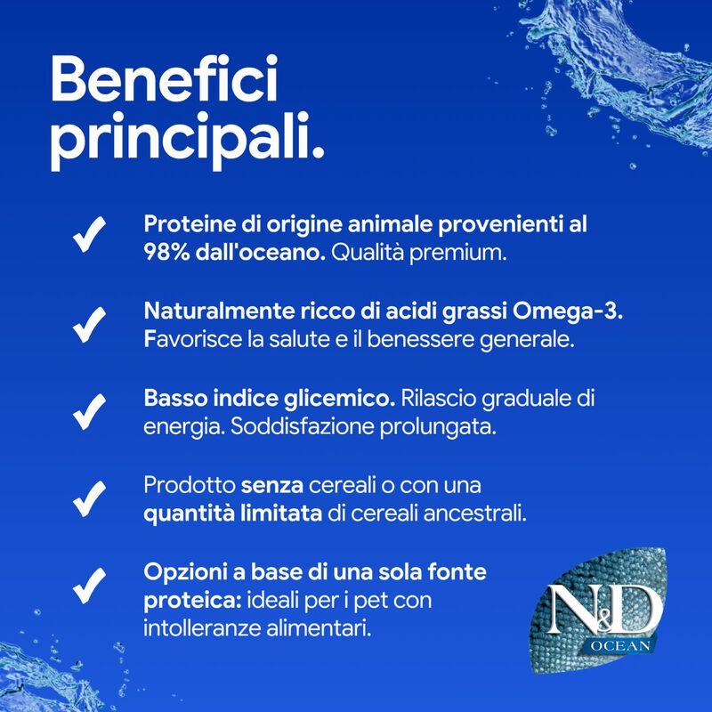N&D Farmina Ocean Dog Adult Mini Merluzzo, Zucca & Arancia 7 kg