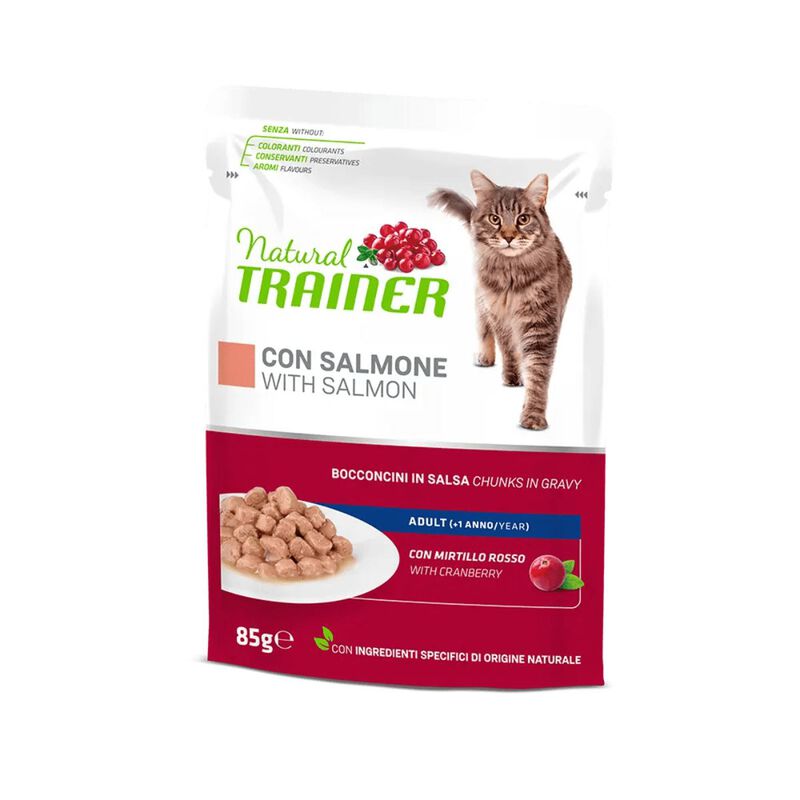 Natural Trainer Cat Adult al Salmone 85 gr