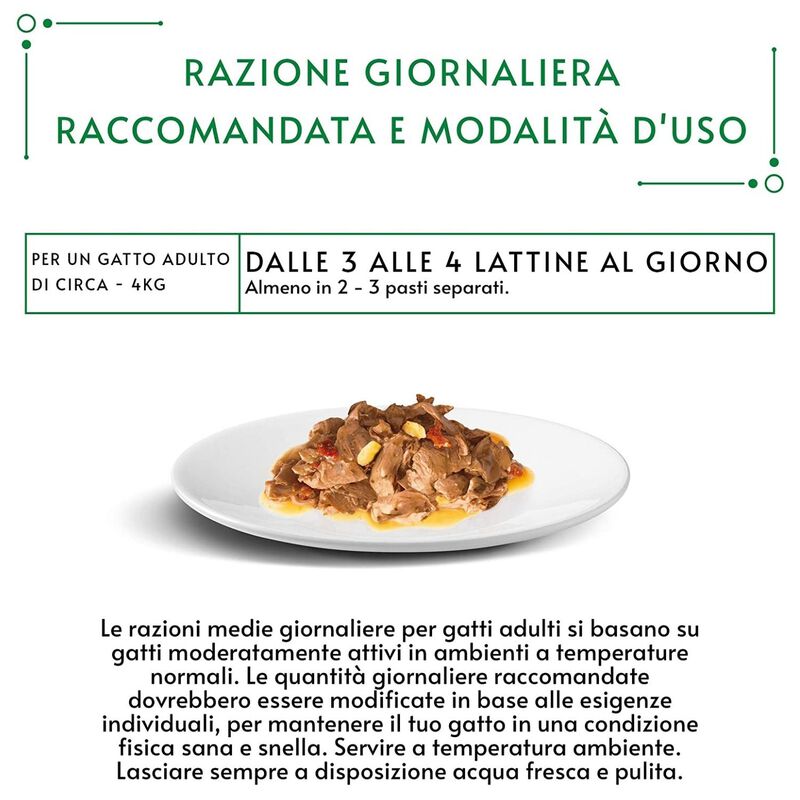 Gourmet Nature's Creations Cat Adult Ricco in Pollo con spinaci e pomodori 85 gr