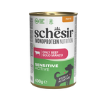 Schesir Monoprotein Dog Adult Sensitive Active pat&eacute; manzo 400gr