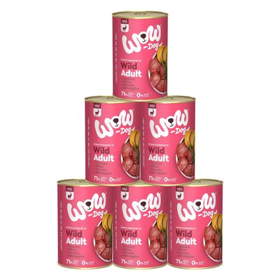 Wow Dog Adult Selvaggina con Alghe Marine e Patate Dolci 400 gr