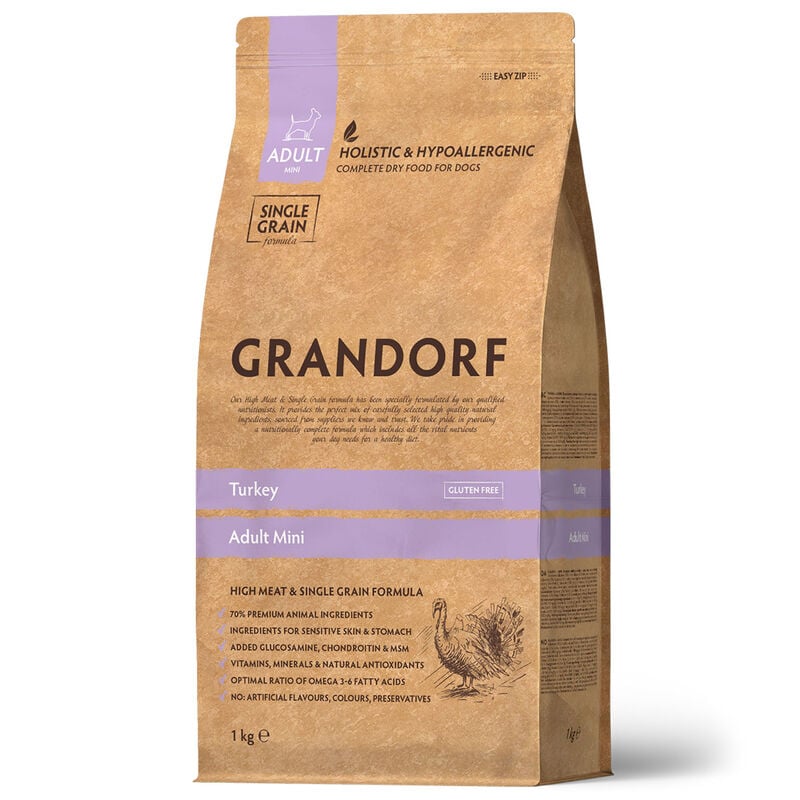 Grandorf Dog Adult Mini Tacchino 1Kg