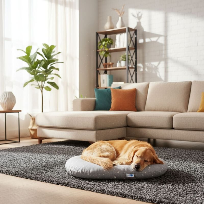 Petup Linea Cuccioli Cuscino Ovale Cielo Stellato 65x45 cm