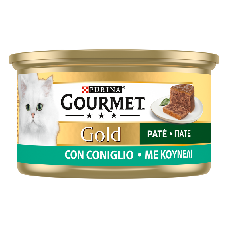 Gourmet Gold Cat Adult Pat&egrave; con Coniglio 85 gr
