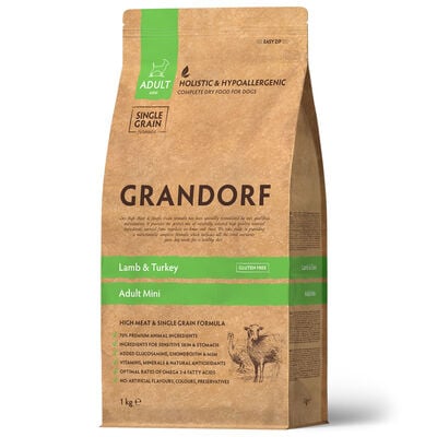 Grandorf Dog Adult Mini Agnello Tacchino 1Kg