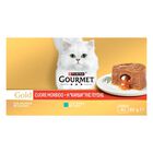 Gourmet Gold Cuore Morbido Cat con Tonno e Salmone 4 pz x 85 gr