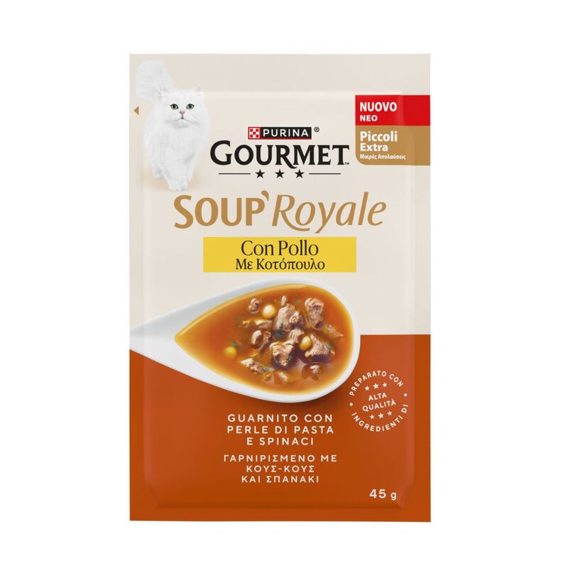 Gourmet Soup Royale cat adult Pollo 45 gr