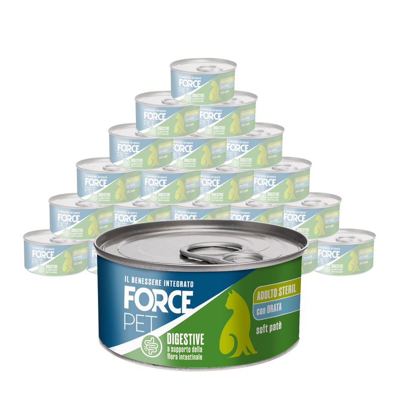 Forcepet Cat Adult Steril Digestive soft pat&egrave; con orata 85gr