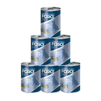 Forcepet Dog Adult Low Fat macinato con tacchino 400gr
