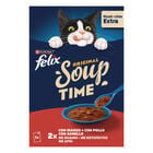 Felix Soup Cat Adult Filetti Manzo Pollo e Agnello 6 pz x 48 gr