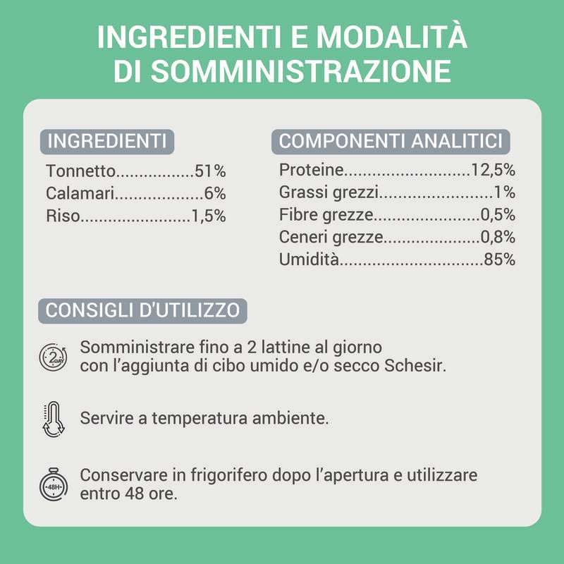 Schesir Cat Tonnetto e Calamari in Gelatina 70g