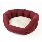 Petup Cuccia Soft con cuscino estraibile Bordeaux e Panna 45 cm