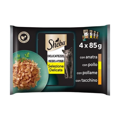 Sheba Cat Delicatezze in Gelatina Selezione Delicata 4 pz x 85 gr