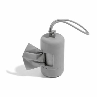 Leo Pet Dispenser Porta sacchetti in silicone col. Grigio