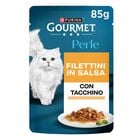 Gourmet Perle Cat Adult Filettini in Salsa con Tacchino 85 gr
